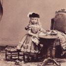 Young girl with toys